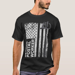 Gepensioneerde postbeambte met score Postbode Pens T-shirt