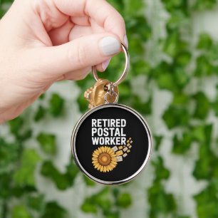 Gepensioneerde Postbeambte Sleutelhanger