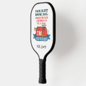  Gepensioneerde Postbode Aangepaste Postbezorger P Pickleball Paddle (Links)