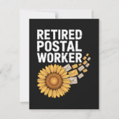 Gepensioneerde Postbode Bedankkaart (Voorkant)