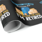 Gepensioneerde postbode cadeaupapier (Rol Hoek)