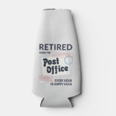 Gepensioneerde Postbode Collega Pensioen Flesjeskoeler (Voorkant)