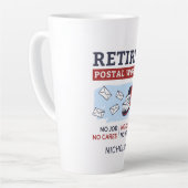  Gepensioneerde Postbode Collega Pensioen Latte Mok (Linkerhoek)