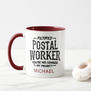 Gepensioneerde Postbode Gepersonaliseerd Mok