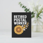 Gepensioneerde Postbode Kaart (Staand voorkant)