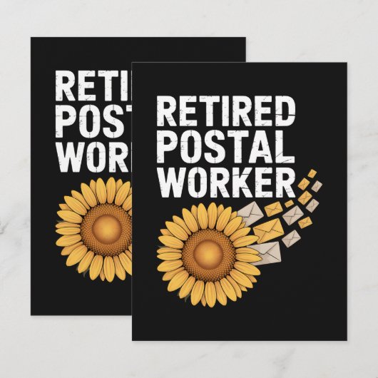 Gepensioneerde Postbode Kaart (Voorkant / Achterkant)
