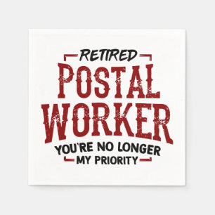 Gepensioneerde Postbode Keramiek Servet