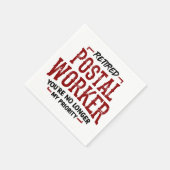  Gepensioneerde Postbode Keramiek Servet (Hoek)