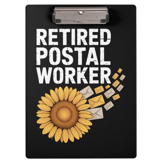 Gepensioneerde Postbode Klembord (Voorkant)