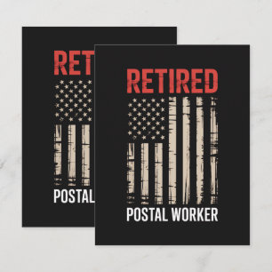 Gepensioneerde Postbode Pensioen Bedankkaart