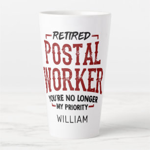 Gepensioneerde Postbode Pensioen Grappig Latte Mok