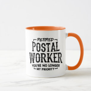 Gepensioneerde Postbode Pensioen Postbezorger Funn Mok