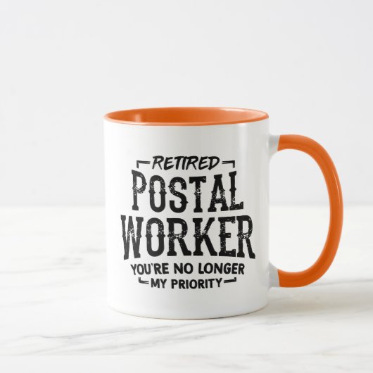 Gepensioneerde Postbode Pensioen Postbezorger Funn Mok (Rechts)