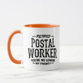 Gepensioneerde Postbode Pensioen Postbezorger Funn Mok (Links)