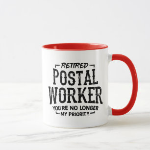 Gepensioneerde Postbode Pensioen Postbezorger Funn Mok