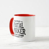 Gepensioneerde Postbode Pensioen Postbezorger Grap Mok (Voorkant links)