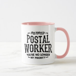 Gepensioneerde Postbode Pensioen Postbezorger Grap Mok