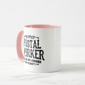 Gepensioneerde Postbode Pensioen Postbezorger Grap Mok (Voorkant links)