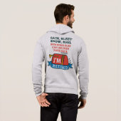 Gepensioneerde Postbode Postbezorger Pensioen Hoodie (Achterkant volledig)