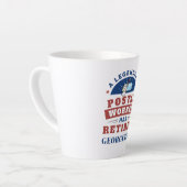  Gepensioneerde Postbode Postbezorger Pensioen Latte Mok (Linkerhoek)