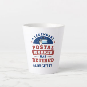 Gepensioneerde Postbode Postbezorger Pensioen Latte Mok