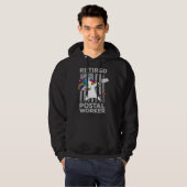 Gepensioneerde postbode Pride Mailman Pensioen Hoodie (Voorkant volledig)