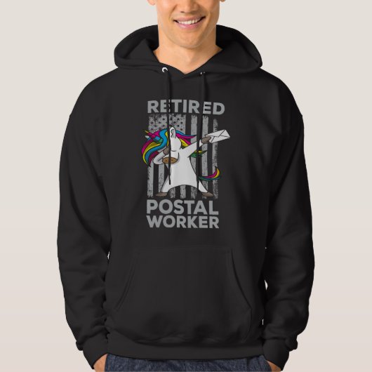 Gepensioneerde postbode Pride Mailman Pensioen Hoodie (Voorkant)