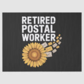 Gepensioneerde Postbode Tissuepapier (Voorkant)