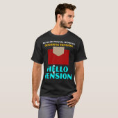 Gepensioneerde Postbode Vaarwel Spanning Pensioen T-shirt (Voorkant volledig)