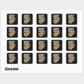 Gepensioneerde Postbode Vierkante Sticker (Vel)