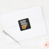 Gepensioneerde Postbode Vierkante Sticker (Envelop)