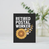 Gepensioneerde Postmedewerker Feestdagenkaart (Staand voorkant)