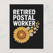 Gepensioneerde Postmedewerker Feestdagenkaart (Voorkant)