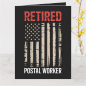 Gepensioneerde Postmedewerker Pensioen Kaart (Gele Bloem)