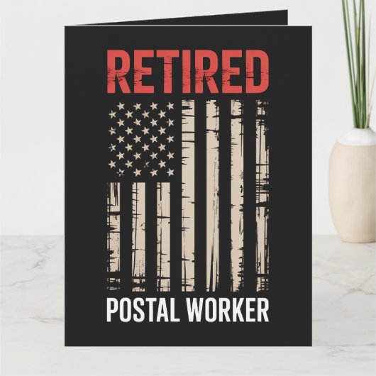 Gepensioneerde Postmedewerker Pensioen Kaart (Voorkant)