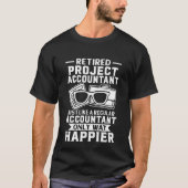 Gepensioneerde projectaccountant, net zoals regelm t-shirt (Voorkant)