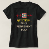 gepensioneerde quilter t-shirt (Design voorkant)