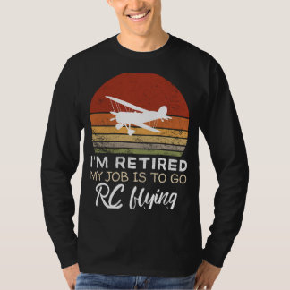 Gepensioneerde RC Flying Funny T-shirt: speelse pe T-shirt