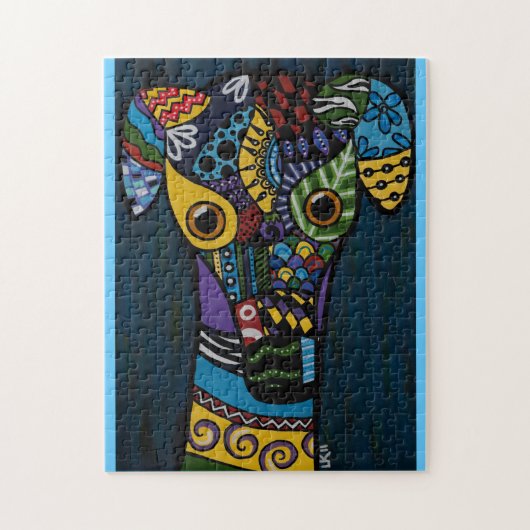 Gepensioneerde redding voor racistische windhonden legpuzzel (Verticaal)