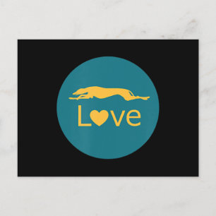 Gepensioneerde Renwindhond Liefde Briefkaart