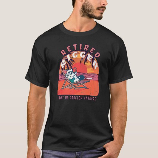 Gepensioneerde Rigger pensioen T-shirt (Voorkant)