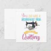 Gepensioneerde rustquilt: drijfwerker Hobby G Kaart (Voorkant / Achterkant)