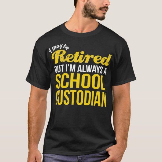 Gepensioneerde school Bewaardij Tshirt Funny Retir (Voorkant)
