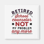 Gepensioneerde schooladviseur niet meer mijn probl magneet (Voorkant)