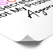 Gepensioneerde schoolsecretaris niet meer mijn pro poster (Hoek)