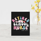 Gepensioneerde schoolverpleegkundige opgericht 202 kaart (Gele Bloem)