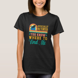 Gepensioneerde Scuba Diver Retro Scuba Duikwoordsp T-shirt