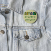 Gepensioneerde SENIOR KORTING Ronde Button 5,7 Cm (In situ)