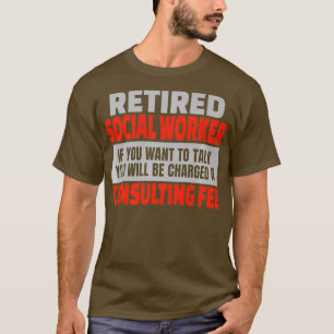 Gepensioneerde sociale werker Funny Retirement Par T-shirt