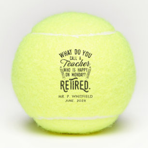 Gepensioneerde Sport PE Teacher Retirement Custom Tennisballen